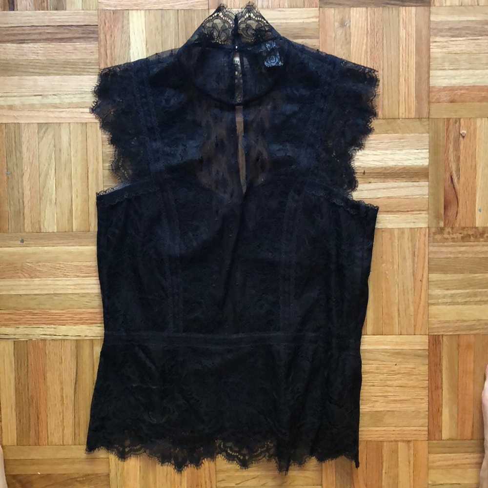 Black lace blouse